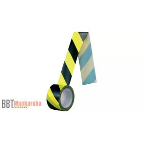 Jelzőszalag Sárga/fekete 66m (jobb)
