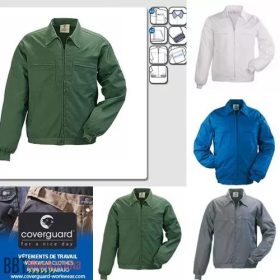   RFAVV Factory munkakabát, derekánál gumírozott dzseki fazon zöld