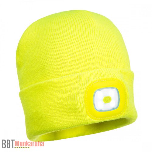 B028 Portwest Sapka dupla LED lámpával (beépített akkumulátorral)