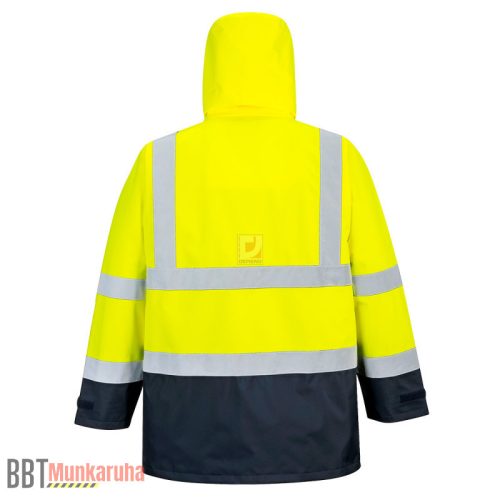 S768 PORTWEST JÓL LÁTHATÓSÁGI "LÉLEGZŐ" 5AZ1-BEN MUNKAVÉDELMI KABÁT
